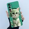 Чехол для Tecno Pova 3 LF7n Милый Мультяшный Кот Матовый Ударопрочный Мягкий Силиконовый Чехол для Телефона Для Tecno Pova 3 Pova3 Funda 6.9''