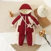 New Autumn & Winter Baby Fleece-Lined Cotton Onesie - Warm, Windproof, Long-Sleeved Romper for Children