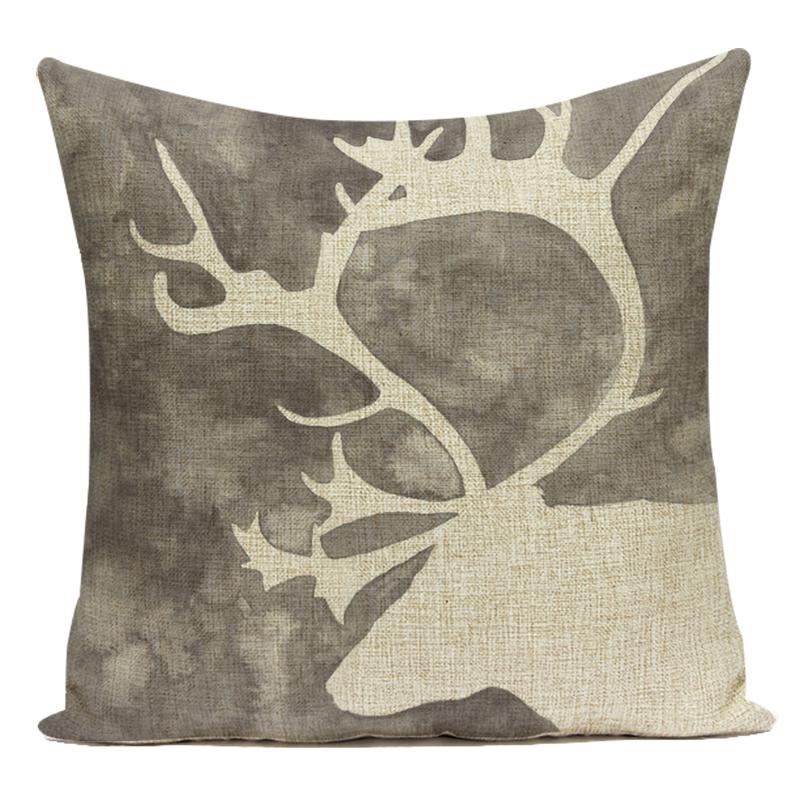 Цветы Растения Животные Кит Кошки Лошадь Сова Декоративные Подушки Полиэстер Наволочка для Дивана Дома Гостиной Almofadas