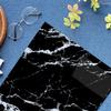 LVSHI Fake Tile Sticker Wallpaper Waterproof Marble Style Panel Removable Remake Sheet Stone Look Black Glossy Thick 30cm X 60cm Kitchen Washroom Tile