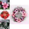 Luxurious Pvc Christmas Wreath For Front Door Elegant Xmas Party Garland Decor
