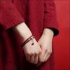 Girls Chinese Style Jewelry Stone Bracelet Women Bangles Vermilion Red Bangles Antique Bracelet