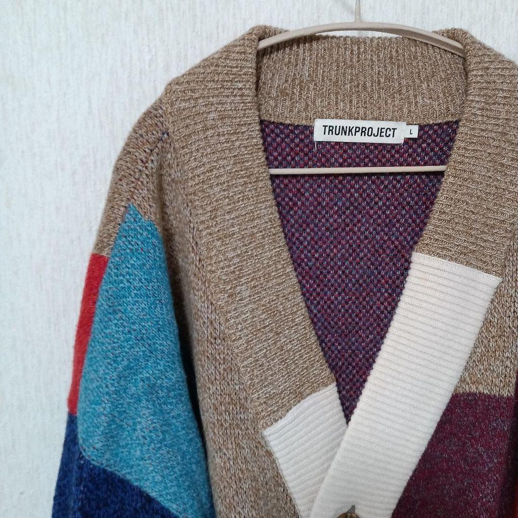 [USED] TRUNKPROJECT Multicolor Cardigan, Size L, Worn by BTS V
