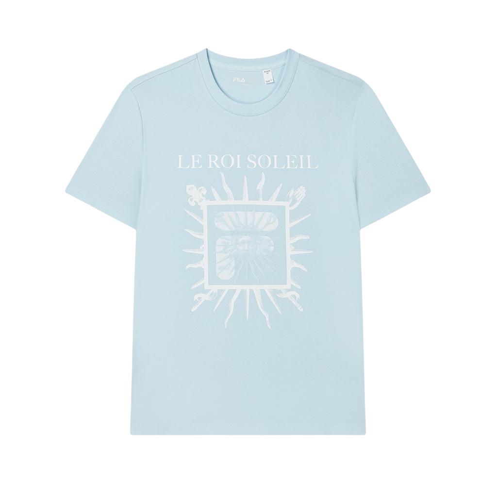 FILA SS24 T Shirt Men's Jade Sky Blue F11M428106FLB