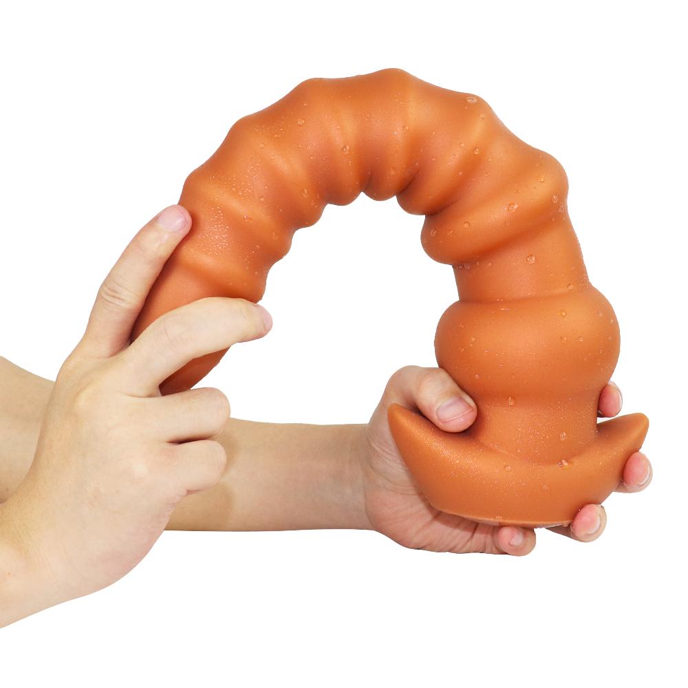 Q-shaped radish-shaped soft-core anal development tool of appropriate size for sexual pleasure toys for expanding the anus plug