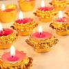 28 Pcs Handmade Lotus Flower TeaLight Candle, Floating Candle and Tea Lights, Centerpieces for Tables, Bridal Baby Shower