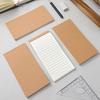 4Pcs Portable Time Plan Blank Page Shopping List Grid Page Easy Carry Memo Book Memo Pad Cowhide Notebook Hand Account