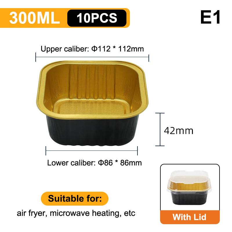 Фольгированные формочки для кексов, термостойкие алюминиевые формы для выпечки с крышками, круглые формы для выпечки с крышками, кухонный свадебный атрибут для вечеринки по случаю дня рождения