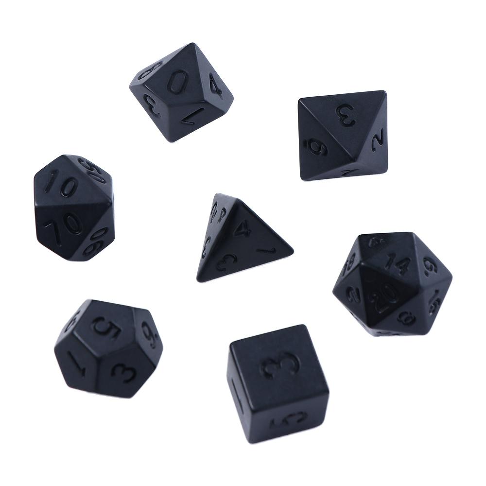 Toys Family Game Board Games Polyhedral Dice Black RPG Dice Set Number Dices Kit Educational Toy