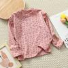 Girls' Floral Long-Sleeve Base Layer - Trendy Autumn/Winter Top for Kids