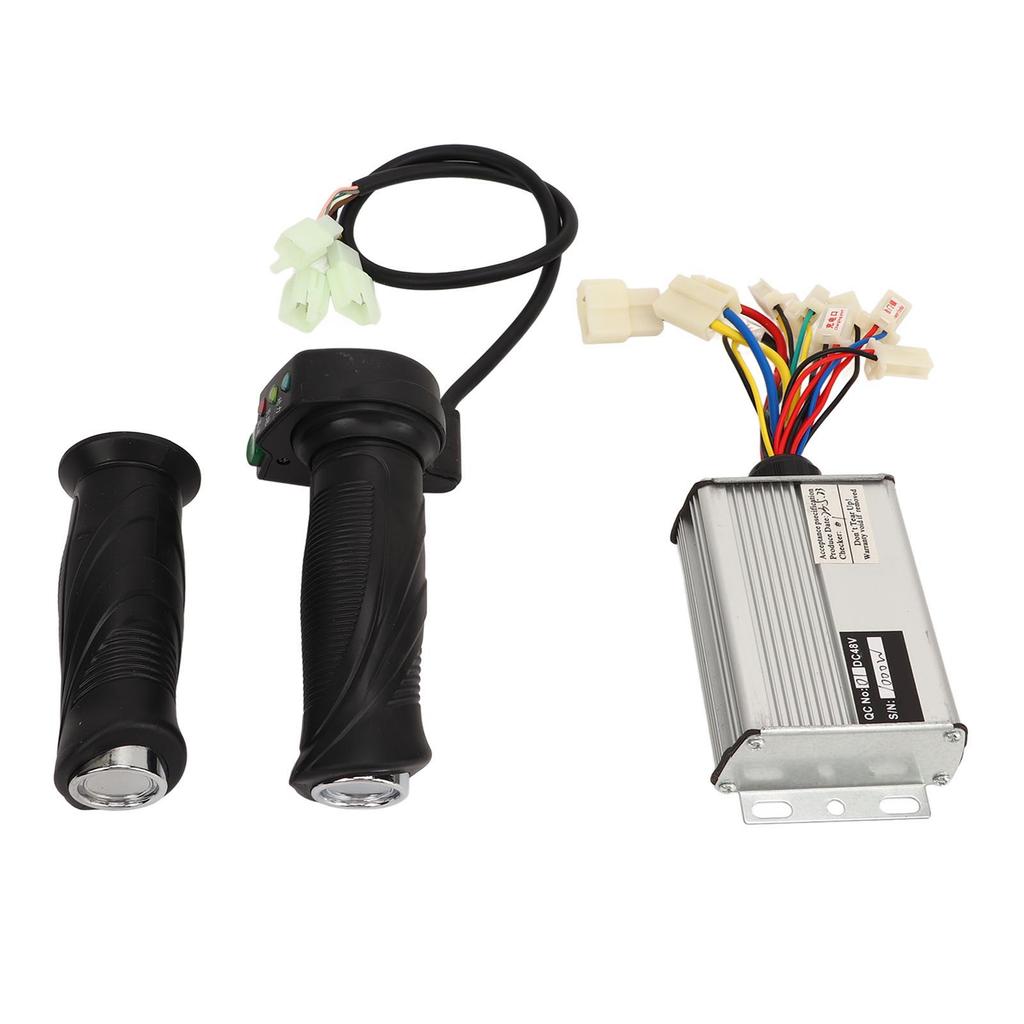 48V 1000W Brushed Controller and Throttle Grip For Electrical Scooter Bicycle Tricycles