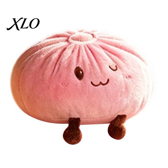 Durable Polyester Fiber Pillow Cute Dumpling Plush Pillow, Funny Bun Stuffed Animal Toy, Soft PP Cotton Comfortable Hugging Toy Filled Decorative Food