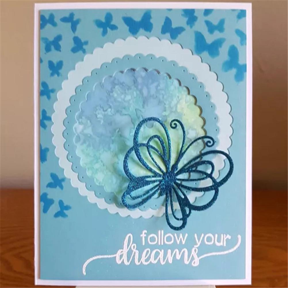 Бабочка DIY Тиснение Ремесло Металлический Трафарет Скрапбукинг Резка