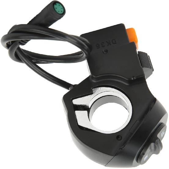 Electric Bike Light Switch, 3 in 1 Ebike Spotlight Headlight On Off Lightweight Universal Control Tuning Horn Signal Light Switch for Electric