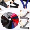 Women Girls Cotton Knitted Fingerless Long Gloves Wristband Arm Warmer Handschoenen Elbow Mittens