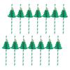 Christmas Style Drinking Straws Honeycomb Straws Food-Grade Cardboard Material 50Pcs For Bar Use And Holiday