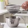 Drain Basket Set With Scale 304 Stainless Steel Mixing Bowl With Strainer Colander Rice Sieve Strainer Kitchen Utensils