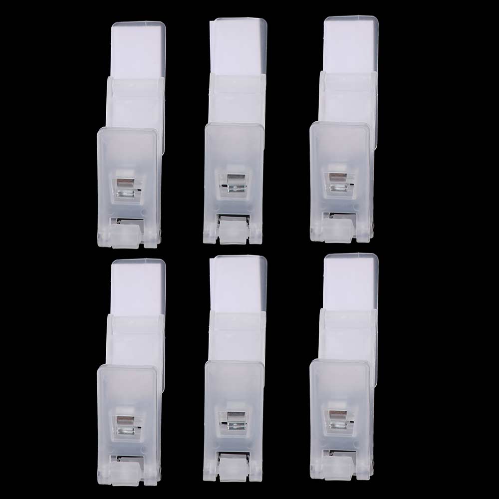 6PCS No-Punch Wall Storage Hook Plastic Glove Clips Creative Cloth Glove Organizer Living Room