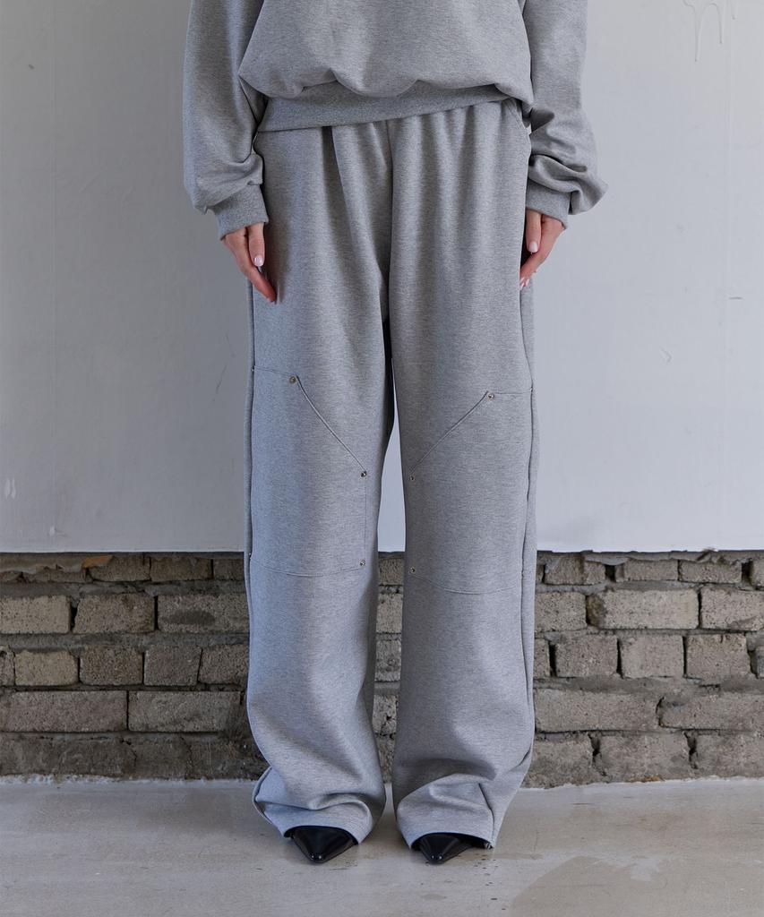 5OML Cargo Rivet Sweatpants (Melange Gray)