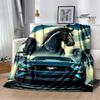 3D логотип автомобиля M-Mustang Печатное одеяло Фланелевое Теплое одеяло Мягкое и удобное одеяло постельное белье покрывало на кровать Подарок на день рождения