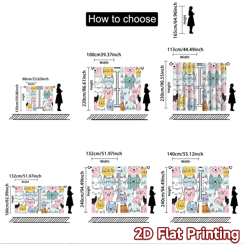 2D flat Photography Backdrop Background cloth Colorful Coon Cats 100% Polyester Anniversary Perfect for Holiday celebration