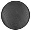 Круглый деревянный поднос для подачи еды и фруктов, сервировочная тарелка для дома, кухни, гостиницы, черный, 27 см