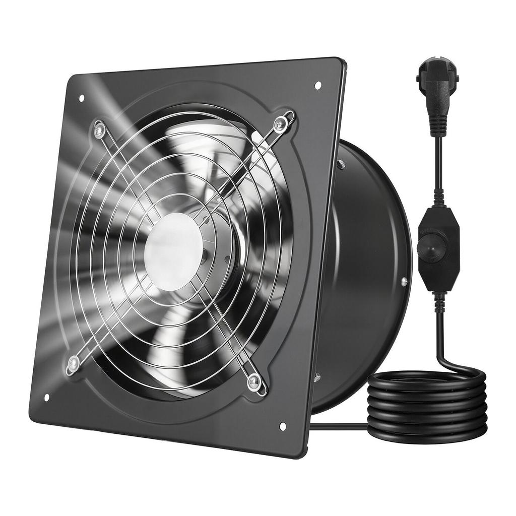 25.4 cm Exhaust Fan, 988 CFM High Velocity Wall Mount Vent Fan with Speed Control, Low Consumption, Portable Ventilation Extractor for