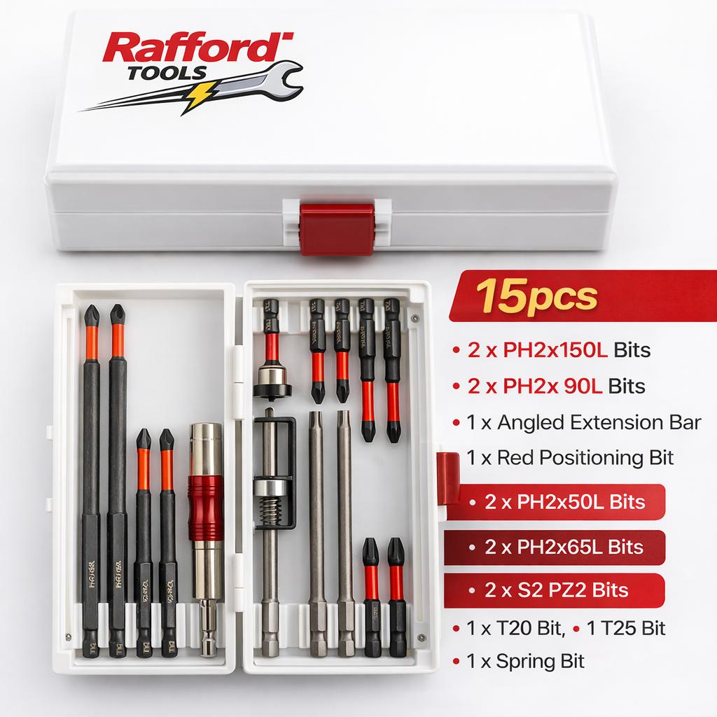 Magnetic Non-Slip Drill Bit Set 3/6/12 Pieces, S2 Steel, Crosshead and Impact Drill Bits, Suitable for Electric and Hand Drivers