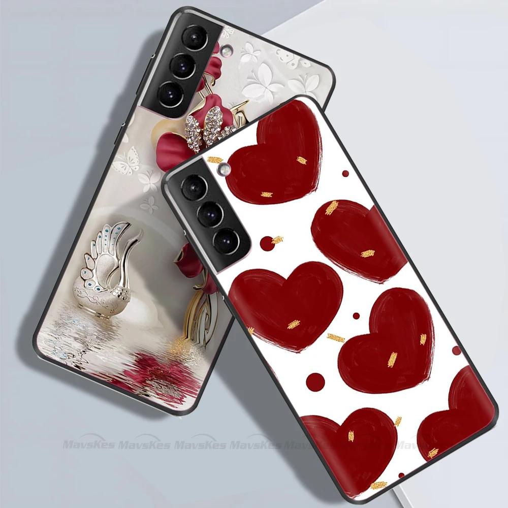 Чехол для телефона Samsung S22 Ultra Милый Панда Funda Для Samsung Galaxy S22 Plus S 22 Ultra Чехол Жидкий Силикон Защитный Coque