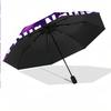 8 Rib Auto Folding Umbrella Austria Wien FC Print Custom Name Text Portable Rain Gear