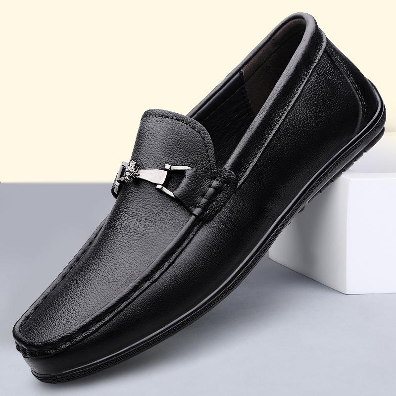 Модная Новая Повседневная Мужская Рабочая Обувь Мужские Лоферы из Натуральной Кожи Высокого Качества Ручной Работы Мужская Обувь для Ходьбы Мокасины Ходьба Мужские Балетки