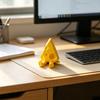 Новинка: Сырная скульптура с подвижными суставами, 3D-печатная забавная фигурка сырного ломтика, фиджет-игрушка для снятия стресса, аксессуары для офисного стола