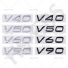 Глянцевый V40 V50 V60 V90 Шильдик Наклейка на багажник Автомобильные наклейки Для аксессуаров Логотип на задний багажник Смещаемая наклейка Автостайлинг