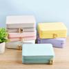 Dustproof Trinkets Storage Organizer PU Leather Jewelry Storage Case Jewelry Display Box  For Home