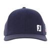 FootJoy FH24AMC FH24AMC-4N Men's Melton Combination Cap, Navy, Free Size (57-59cm)