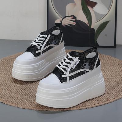 Мода 12 см Женские сандалии Платформа Клиновидные сандалии Шлепанцы Женская летняя обувь Кроссовки из воздушной сетки Туфли Мюли Тапочки Дышащие