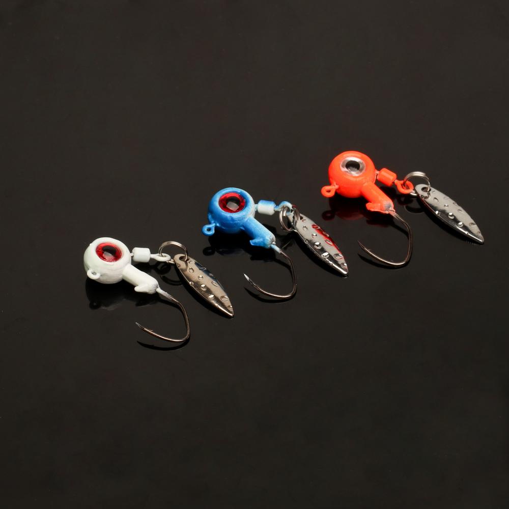 2.2g/3.9g крючок для ловли джиг-головки Crappie Jigs Spinner Sequins Jig Hook для ловли форели, окуня, приманки для ловли окуня