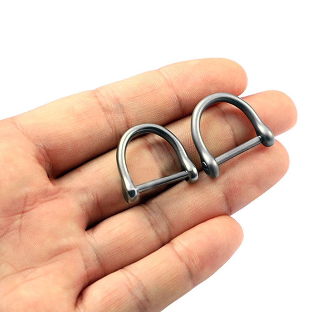 High Quality Horseshoe Buckles Titanium Alloy D Bow Staples Bracelet Buckle  Outdoor Accessories