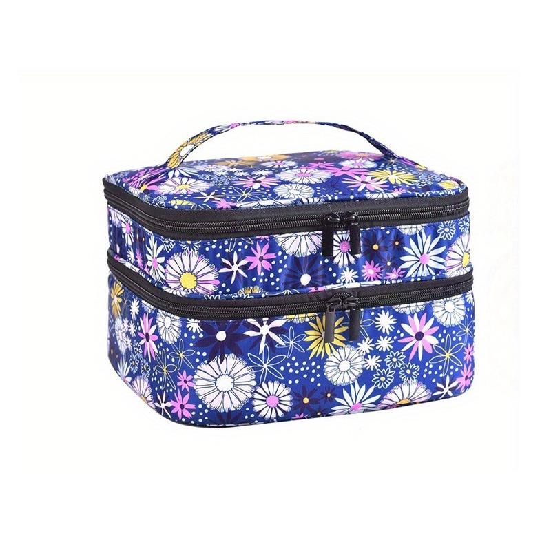 Double-Layer Large-Capacity Makeup & Essential Oil Storage Bag