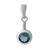 Серебряная подвеска с топазом Лондон Блю 0.719ct (1652787)