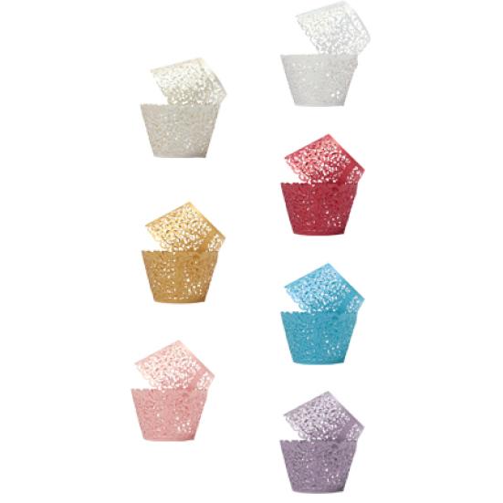 Фантастические 12X Свадьба, День рождения, детский душ, филигранная лоза, декор, обертки, чехлы для кексов