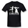 Game Over Bride Groom Single Party Tshirt Fun Tshirt Womens Clothing Short Sleeve Camo Tshirt