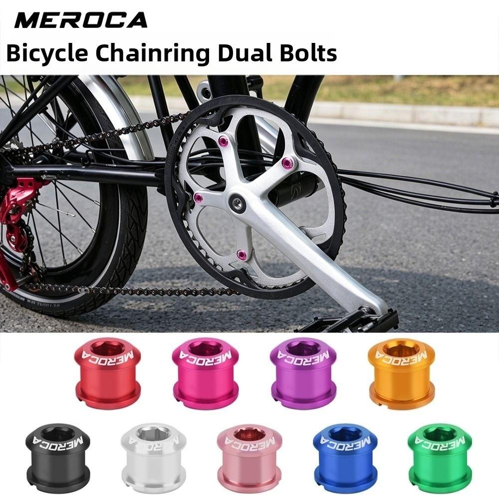 5pcs 7075 Aluminum Alloy Crank Bolts 9 Colors Double Disk Screw Bicycle Crankset Bike Accessories