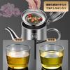 Rockykey Oil Pot, Approx. 600ml, German 316 Stainless Steel, Lightweight and Durable, Strainer, Filters Oil Residue, Tempura Oil, Deep Frying Oil, Fil