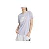 Nike Американский винтажный логотип с принтом, спортивная повседневная дышащая футболка с круглым вырезом и коротким рукавом, женские топы, фиолетовый DX7907-536