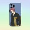 Чехол для телефона Itoshi Sae B-Blue с замком L для iPhone 17,16,15,14,13,12,11, Мягкий силиконовый черный чехол