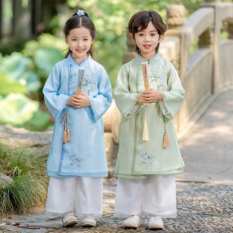 2024 Autumn Chinese Hanfu Long Robe - Traditional Performance Tang Suit