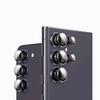 Camera Matel Ring For Samsung Galxy S24 Ultra S23 FE Plus S24+ S22 Ultra Back Lens Tempered Glass Cover Guard Rear Case Cap