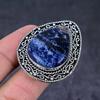 Sodalite Gemstone Handmade 925 Sterling Silver Gift Jewelry Ring Size 10 B4p79