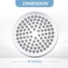 Shower Head High Pressure Rain Adjustable Stainless Steel 6 Inch Wall Mounted Rainfall Shower Bathroom Accessories Replacement